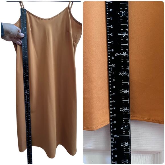 Nanette Lepore Tiny Pulls Adjustable Spaghetti Strap Satin Slip Dress Size 8 - Picture 8 of 11